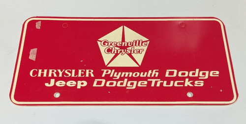 Vtg greenville chrysler - vtg,