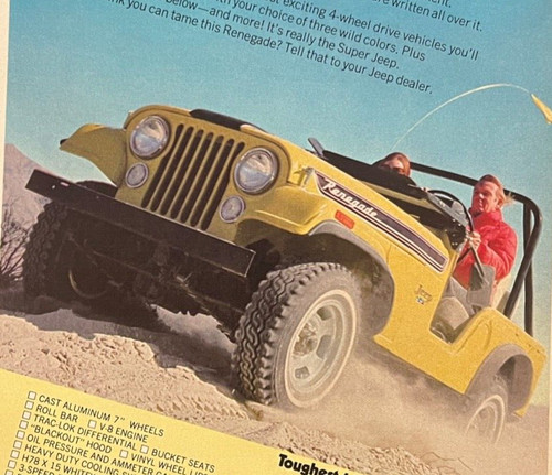 1972 yellow jeep - jeep, renegade