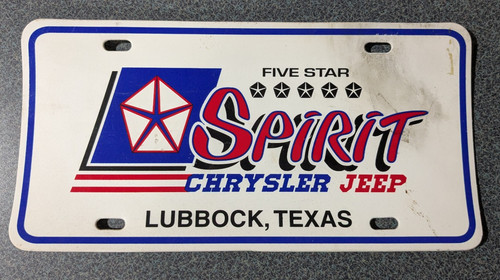 Vtg plastic spirit chrysler - plastic,